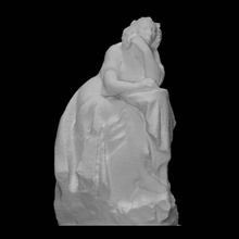 silenzioso boschi tatyana scansione ragazza donna parco sedersi 3d print model - Mito3D