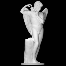 cupido seta Varredura mitologia escultura mármore masculino neoclássico 3d print model - Mito3D