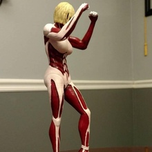 saldırı titan kadın hayran Sanat şekil model Saldırgan aot Annieleonhart zbrushcore 3d print model - Mito3D