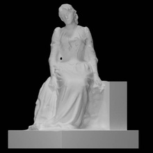 monumento giovanni caglio escanear cementerio lápida sepulcral 3d print model - Mito3D