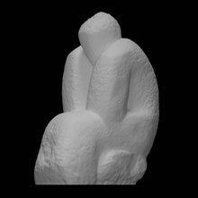 contemplando eternidade Varredura homem resumo contemplar 3d print model - Mito3D
