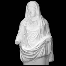vestalis maxima scan sculpture marble religion figurative virgin priestess vestal 3d print model - Mito3D