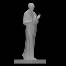 l'anima e' fiore bloomed soul scan flower woman cemetery bloom 3d print model - Mito3D