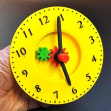teach child time education clock time