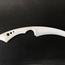 custom curved knife props & cosplay knifeweaponblade 3d print model - Mito3D
