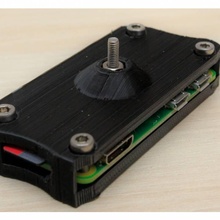 raspberry pi case single piece gadgets & electronics 3d print model - Mito3D