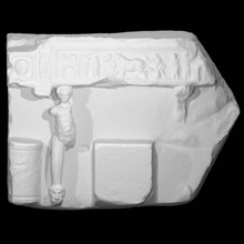 sollievo curule posto sedere scansione scultura marmo sella curulis 3d print model - Mito3D