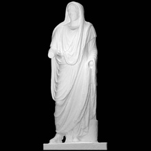 augustus pontiflex maximus scan sculpture marble pontiflex-maximus 3d print model - Mito3D