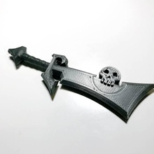 porte cendres corrompu warcraft pendentif bijoux épée fanart 3d print model - Mito3D