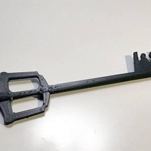 llave espada Reino corazones colgante pendiente joyería 3d print model - Mito3D