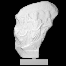 Marmor Linderung Fragment Darstellen Zeus Epoche Reiten Streitwagen Scan 3d print model - Mito3D
