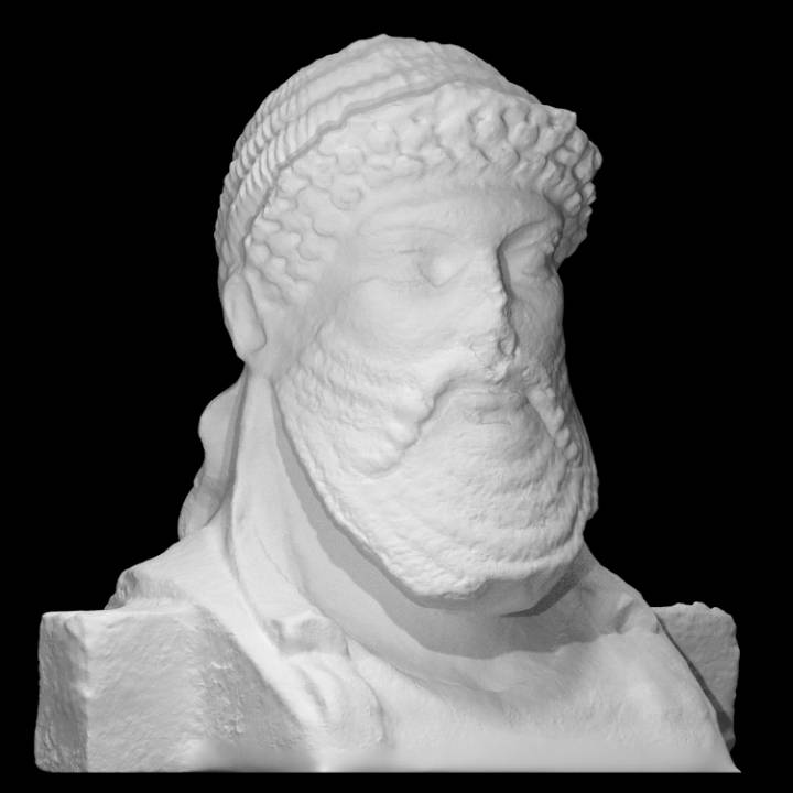herm Hermes Varredura fracasso Deus escultura mármore 3D print model - Mito3D