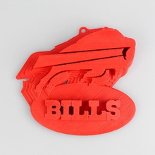 buffalo bills logo fan Kunst sport dxchange nfl 3d print model - Mito3D
