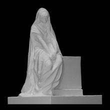 memoriale donna scansione cimitero lapide 3d print model - Mito3D