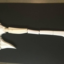 dawnguard axe skyrim fan art cosplay 3d print model - Mito3D