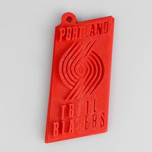 portland trail blazers logo fan art sport dxchange nfl 3d print model - Mito3D