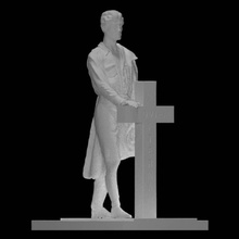 memoriale reoviem scansione cimitero lapide 3d print model - Mito3D