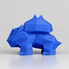 bulbasaur + poly fan art cartoon pokemon dxchange 3d print model - Mito3D