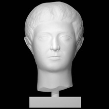 testa faccia piatta giovane uomo scansione 3d print model - Mito3D