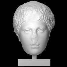 testa Ermete scansione Dio scultura marmo 3d print model - Mito3D