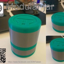 modular jar & garden 3d print model - Mito3D