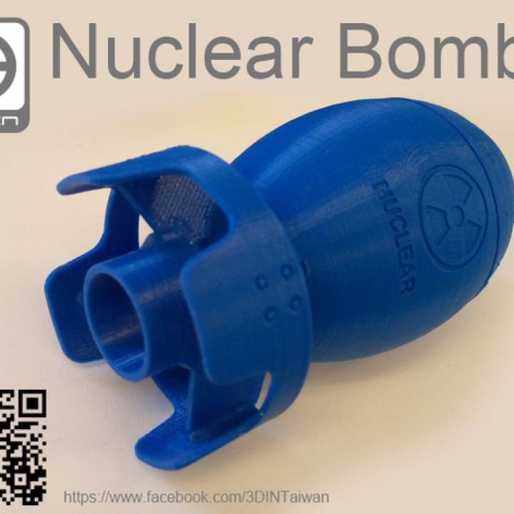 nuclear bomba jardín tarro latas 3D print model - Mito3D