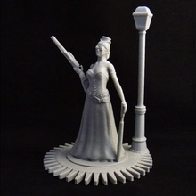 vapor señora jisabelle fan art modelo steampunk ladyjisabelle 3d print model - Mito3D
