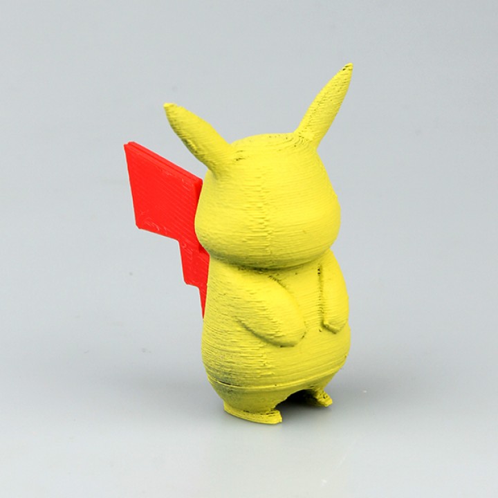 pikachu + poly fan art pokemon dxchange 3D print model - Mito3D