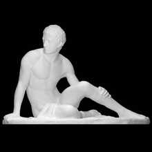 discobolo rest scan sculpture marble male nude figurative discus 3d print model - Mito3D