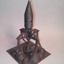 3dpi cohete trofeo educación 3d print model - Mito3D