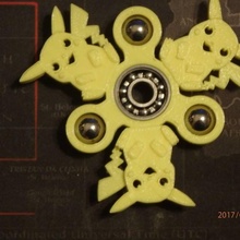 Pikachu agitarse hilandero wingnut2k juguetes juegos pokemon fidget spinner juguete inquieto fidgethandspinner 3d print model - Mito3D