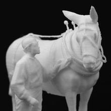 niño mula werstern maryland ferrocarril panorámico cumberland estados unidos scan escultura bronce memorial caballo ecuestre concurso mundo viajes competencia 3d print model - Mito3D
