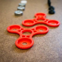 tri - spinner v3 concept toys & games bearings toy ceramic tri-spinner 3d print model - Mito3D