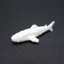 voxel Tubarão brinquedos jogos animal pixel 3d print model - Mito3D