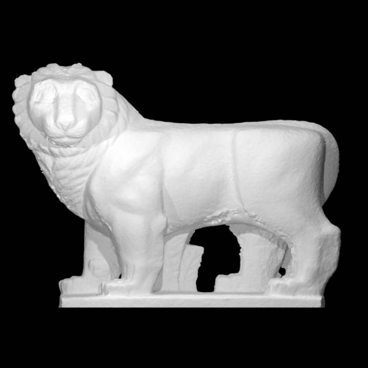 lion scan animal fullbody 3D print model - Mito3D