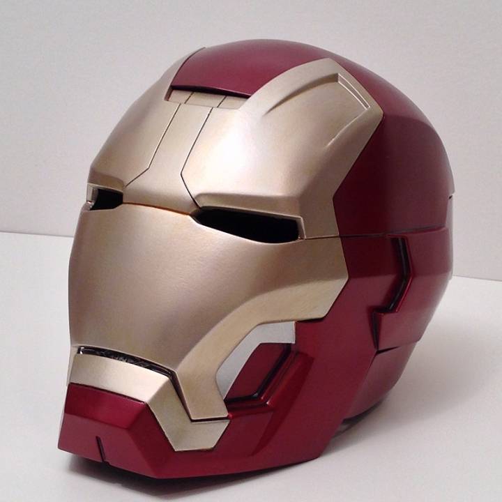 iron man mark 42 helmet props & cosplay marvel ironman ironmanhelmet 3D print model - Mito3D