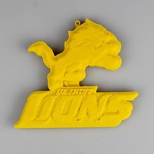 detroit lions logosu sanat hayranı spor dxchange nfl 3d print model - Mito3D