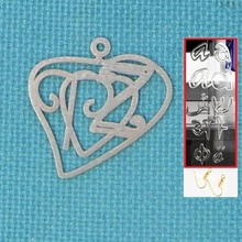 personalizzato zodiaco Ariete cuore orecchino gioielleria 3d print model - Mito3D