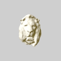 illinois chicago sanat enstitüsünde aslan heykel 3D print model - Mito3D