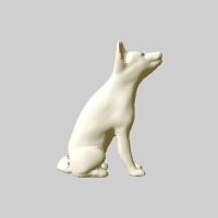 chien assis 3d print model - Mito3D
