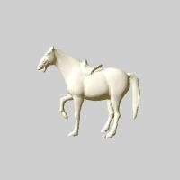 guimet white horse 3d print model - Mito3D