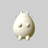 pusheen the cat mini boneca 3d print model - Mito3D