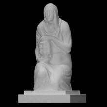 memorial emma casati ferrari scan cemetery gravestone 3d print model - Mito3D