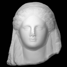 testa demetra scansione dea scultura marmo raccolto 3d print model - Mito3D