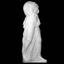draped female statue scan sculpture marble 3d print model - Mito3D