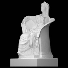 statue demeter scan sculpture seated chiton clay 3d print model - Mito3D