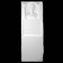 funerária alívio maria auxesis Varredura escultura mármore Trajano estela 3d print model - Mito3D