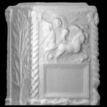 altare raffigurante stupro proserpina scansione mitologia scultura tabula 3d print model - Mito3D