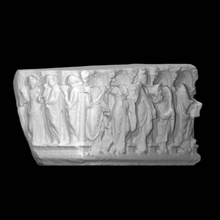 sarcophagus muses scan sculpture marble relief 3d print model - Mito3D