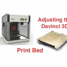 test print adjusting davinci 10 heated bed build 3d printer xyzprinting leveling chuck hellebuyck elproducts adjustment 3d print model - Mito3D